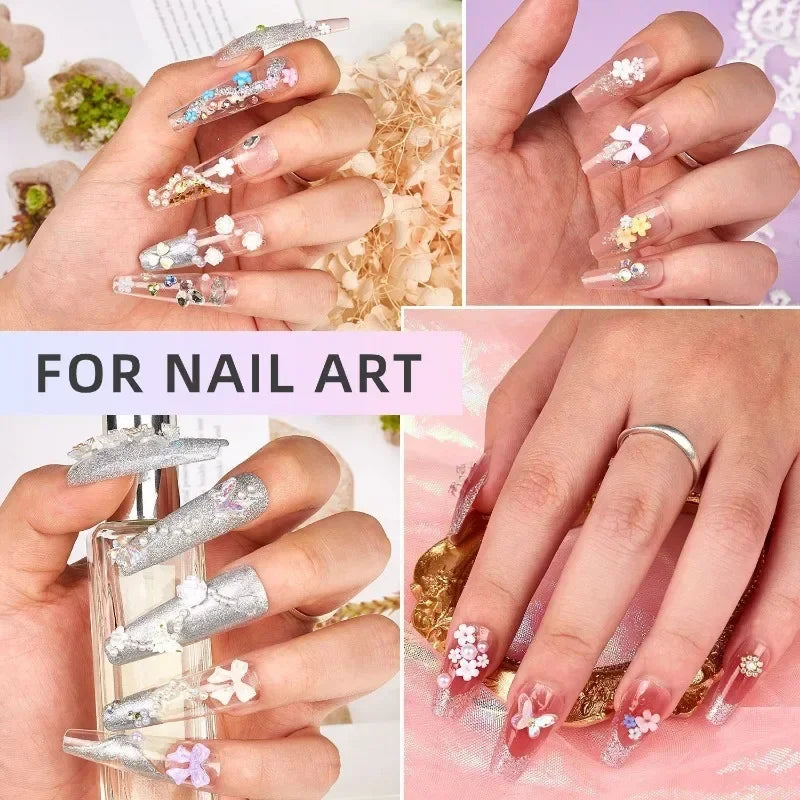 3D Nail Art Charms and Decoration Set Mixed Resin Accessories