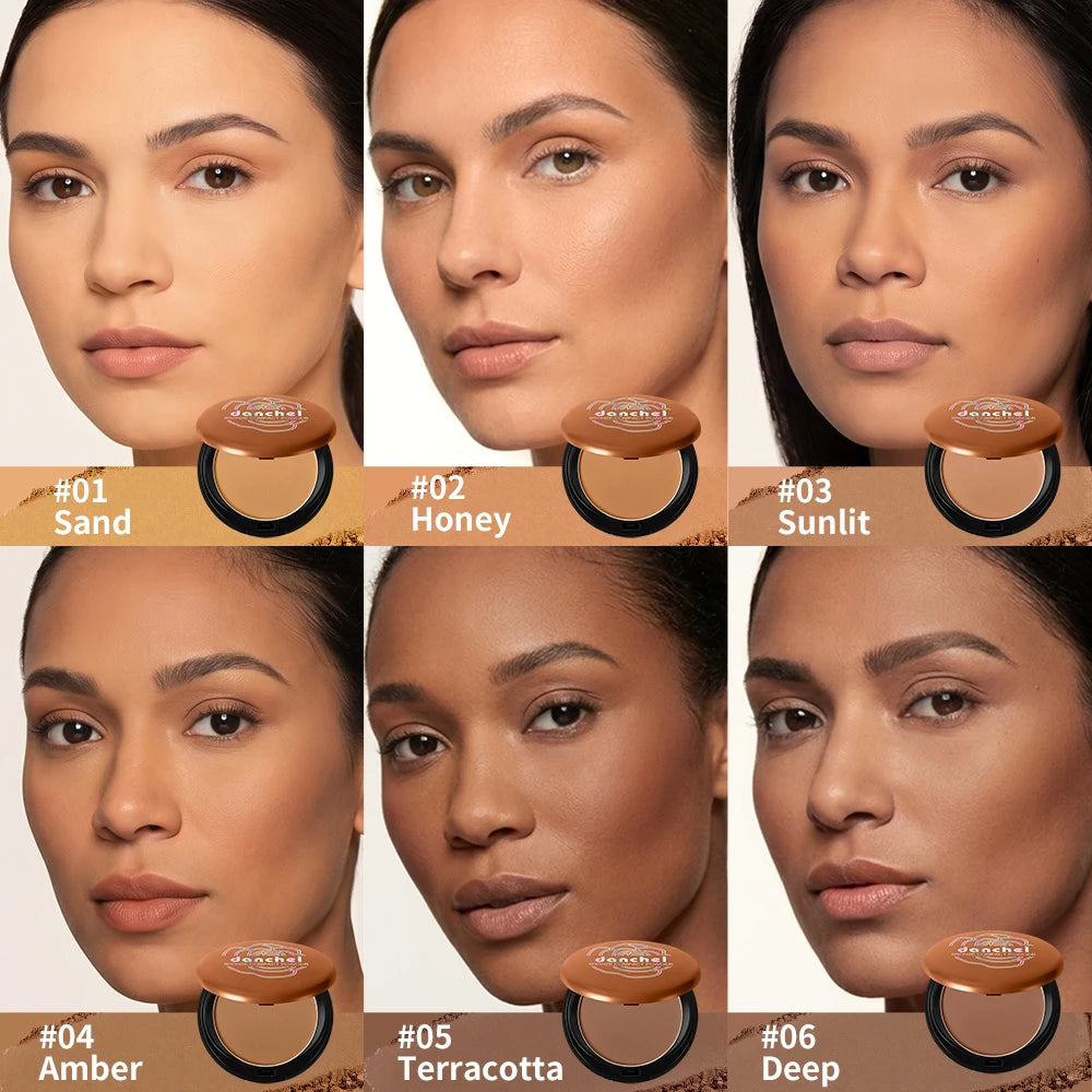 Matte Bronze Pressed Powder Contour and Setting Face Powder