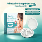 Adjustable Snap Dentures Temporary Teeth Veneers for Natural Smile