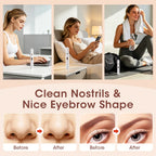 2 in 1 Electric Eyebrow Trimmer and Nose Hair Remover Shaver