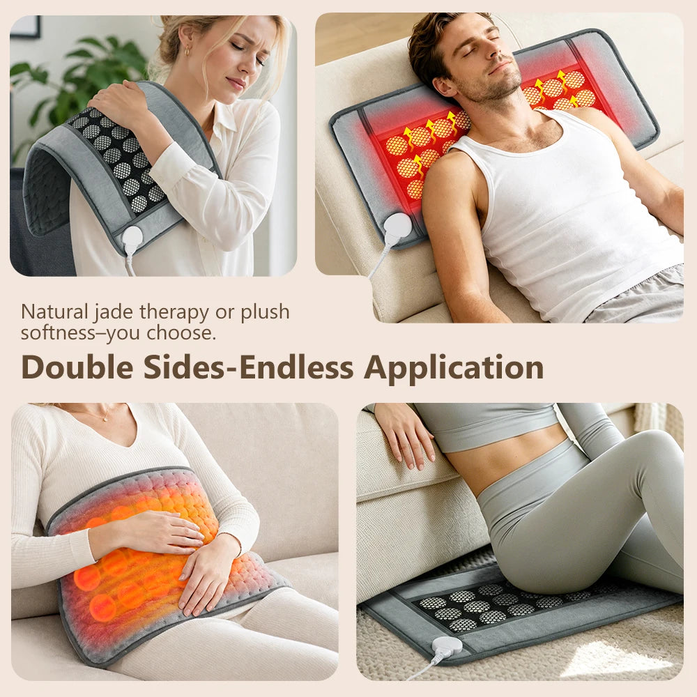 Jade Heating Pad and Electric Warming Mat for Pain Relief - 5