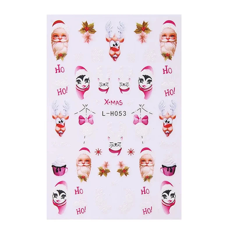 Christmas Nail Stickers Winter Nail Art Decals