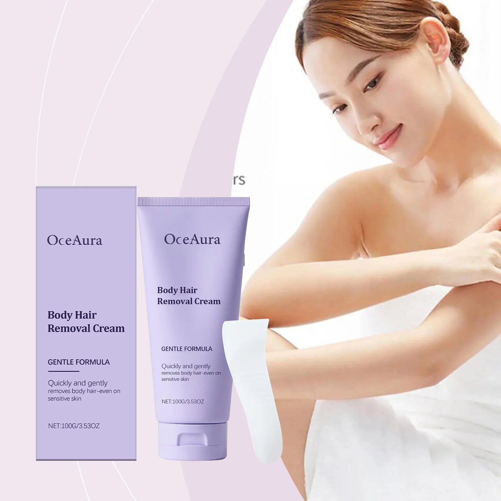Painless Hair Removal Cream Gentle Body Depilatory for Sensitive Skin - 7
