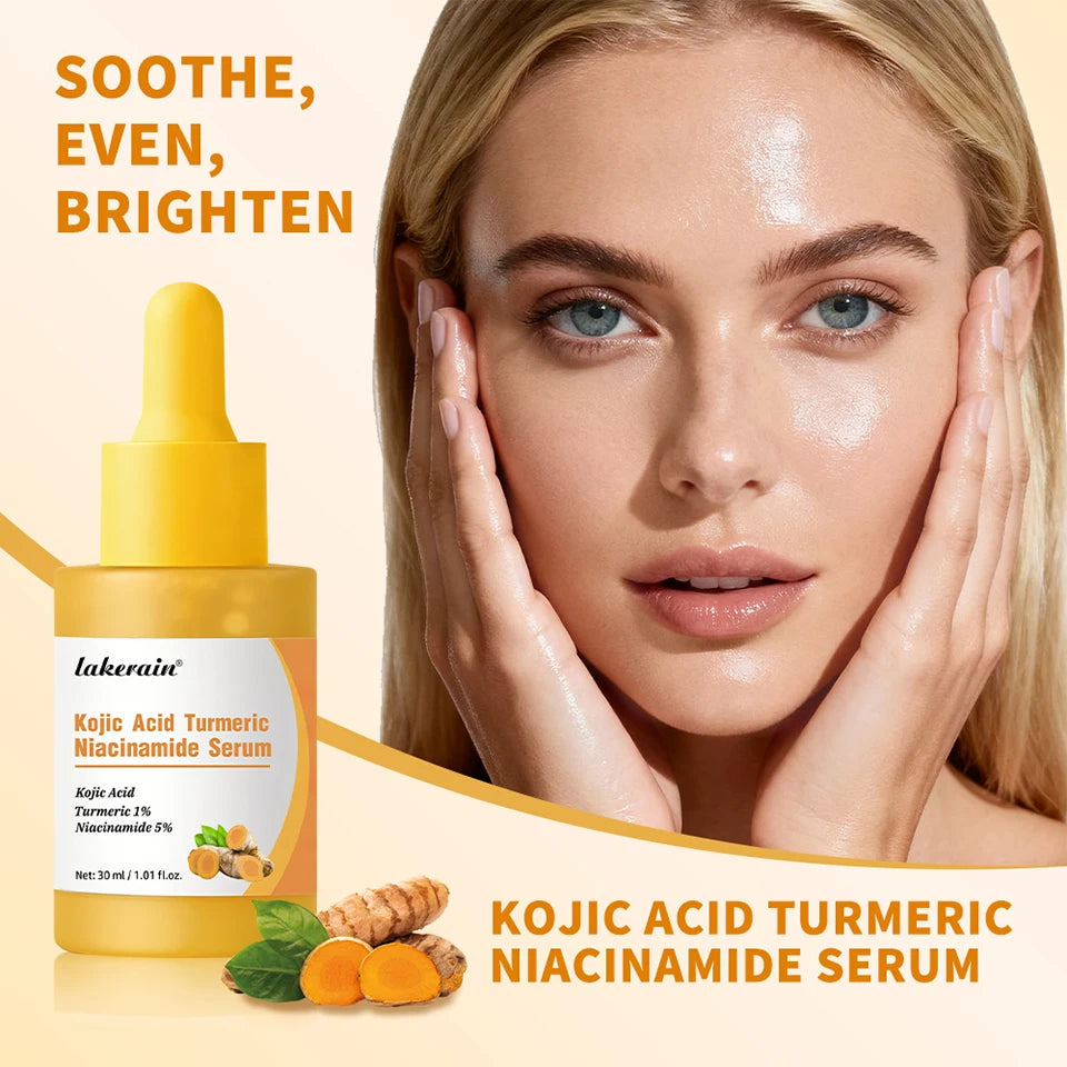 Kojic Acid Turmeric Niacinamide Serum Brightening Face Essence - 8