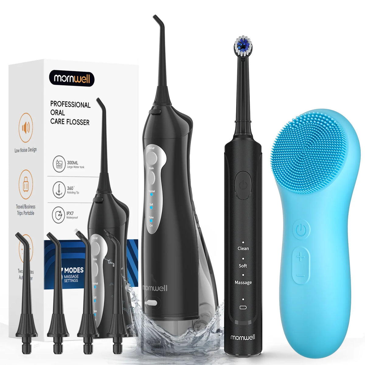 3 in 1 Oral Care Kit Water Flosser and Electric Toothbrush Set