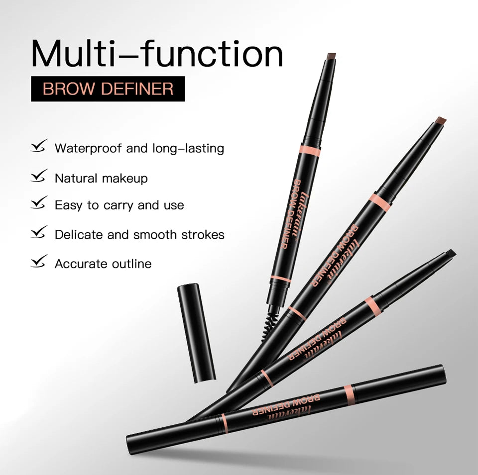 Waterproof Eyebrow Pencil Triangular Brow Definer Makeup Pen