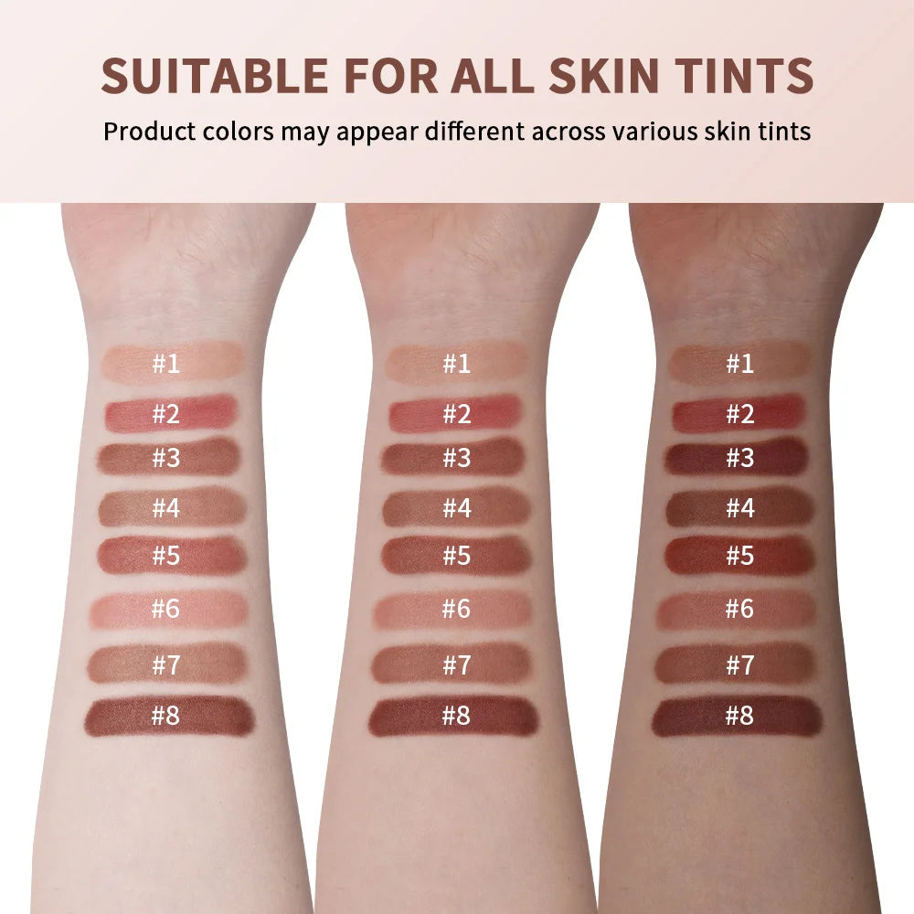 2 in 1 Lip Powder Cream and Cheek Blush Tint Waterproof Makeup