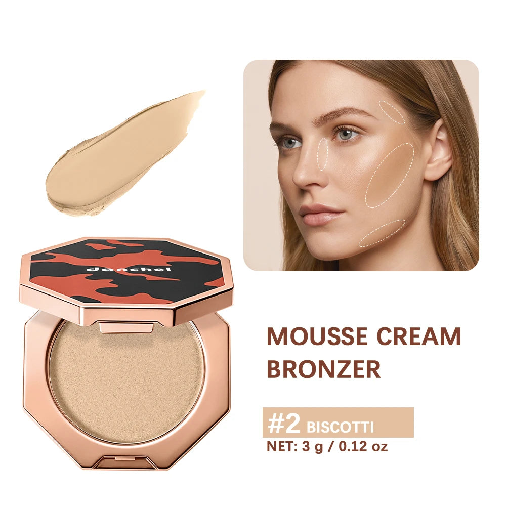 Cream Mousse Bronzer Matte Face Contour Sculpting Makeup