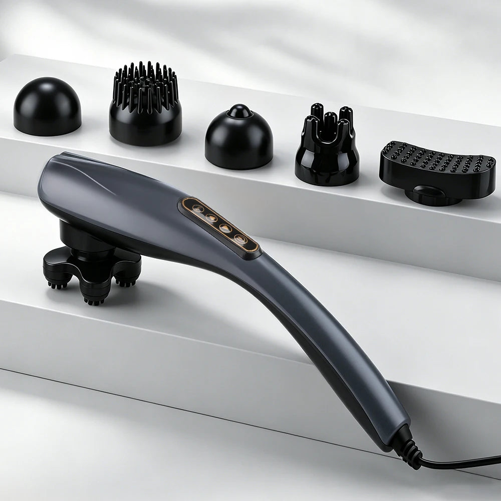 Electric Dolphin Massager Handheld Percussion Body Muscle Relax Tool