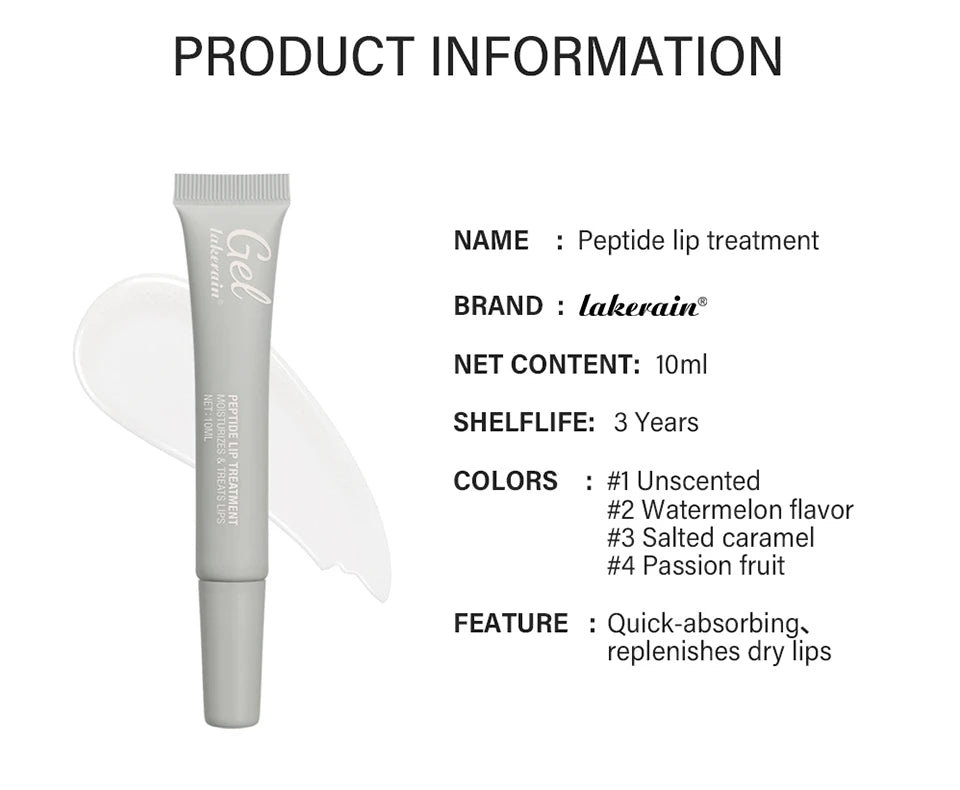 Peptide Lip Treatment Moisturizing Lip Balm Care Gel - 15