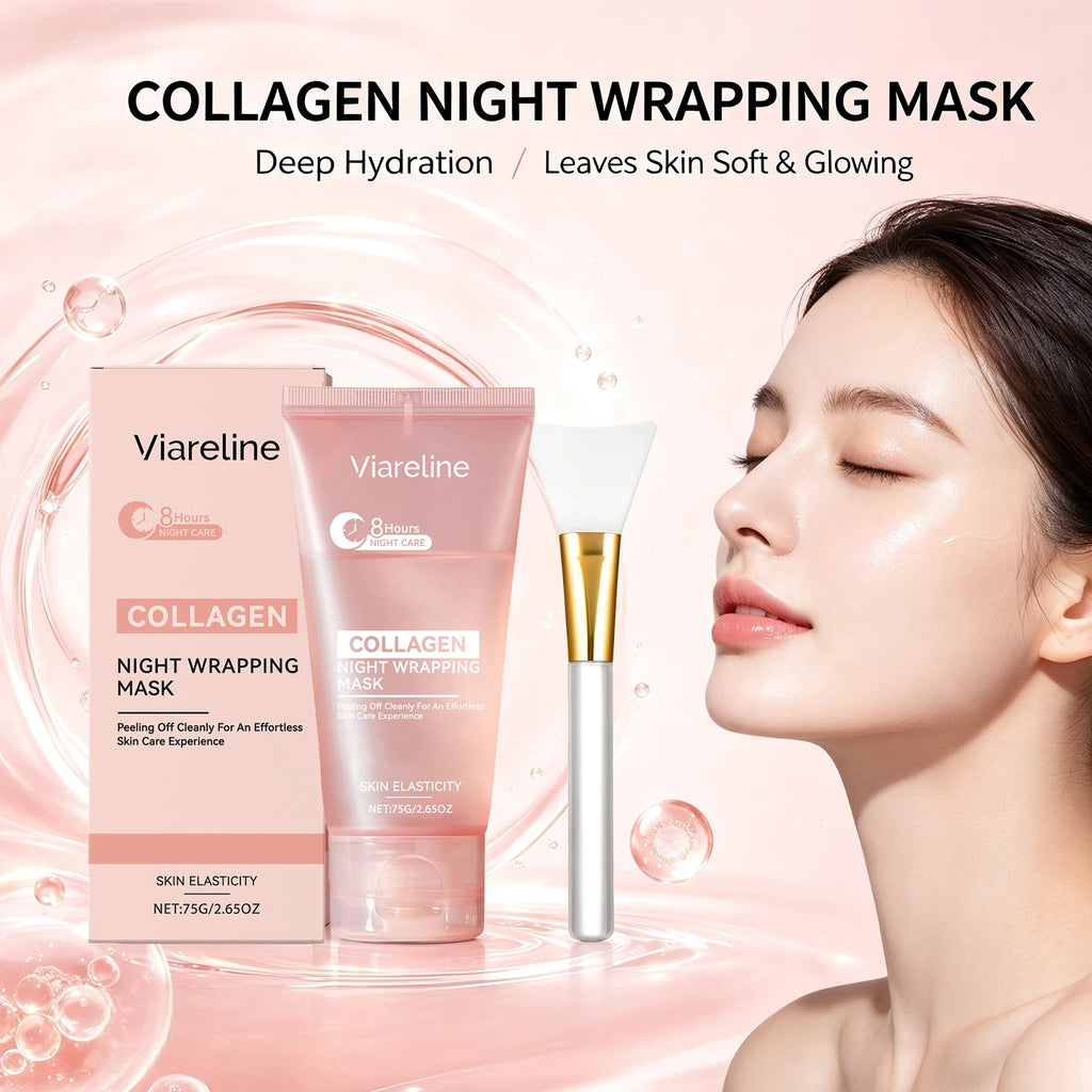 Collagen Night Wrapping Mask Peel Off Sleeping Facial Treatment