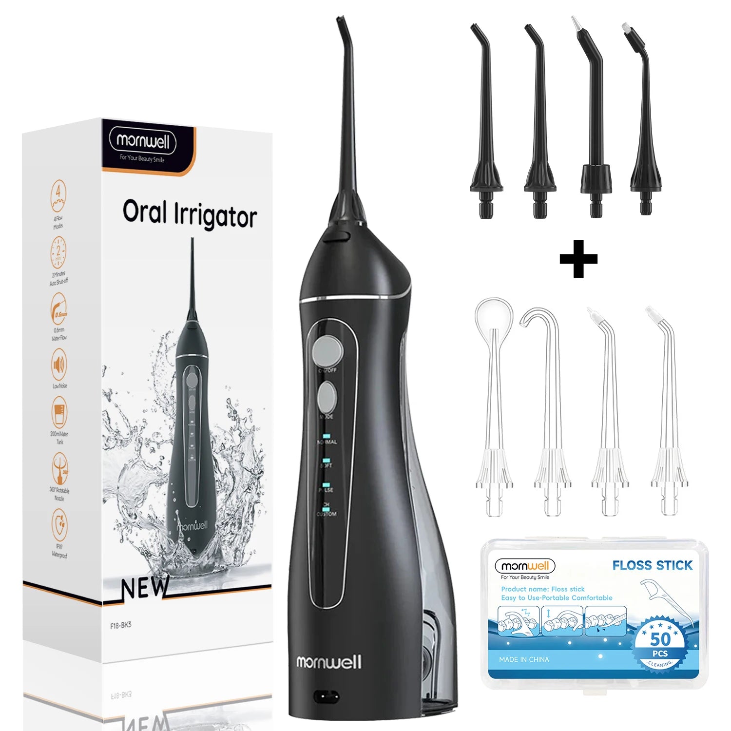 Portable Water Flosser Cordless Dental Oral Irrigator - 13