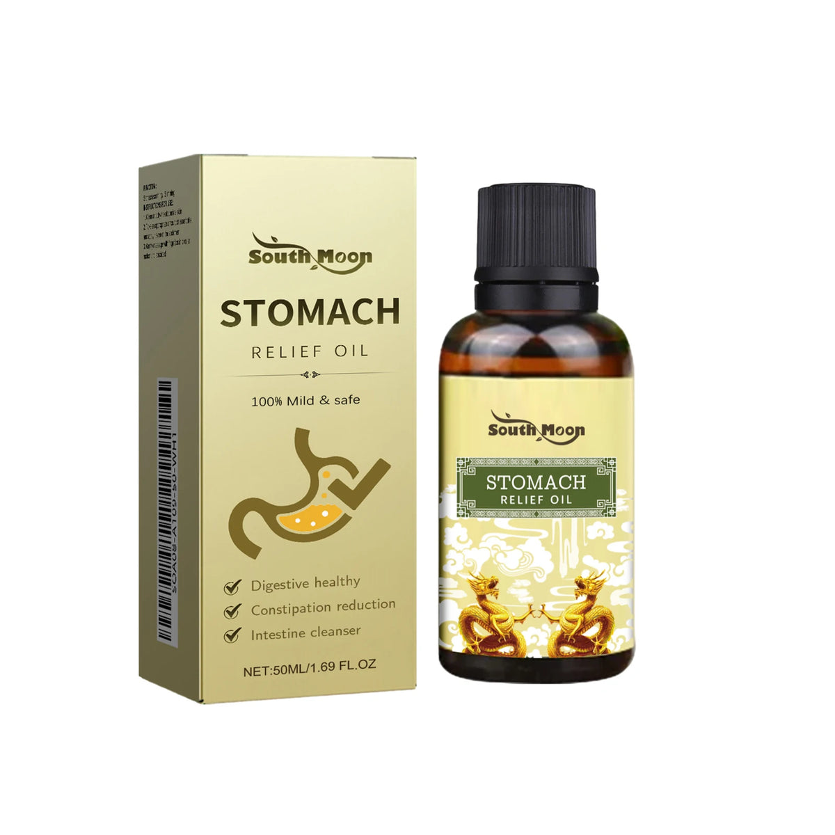 Stomach Relief Oil Natural Abdominal Massage Oil for Constipation