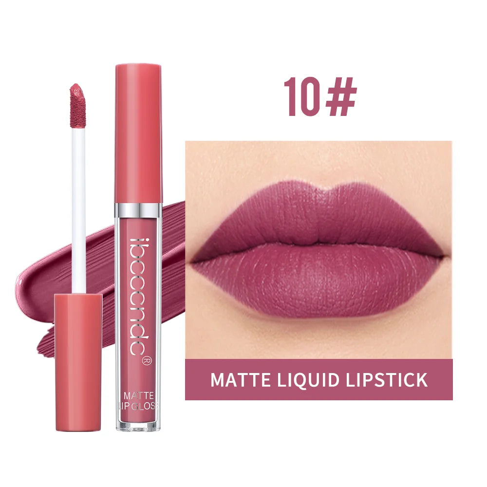 Matte Liquid Lipstick Waterproof Long Lasting Lip Glaze Makeup - 28