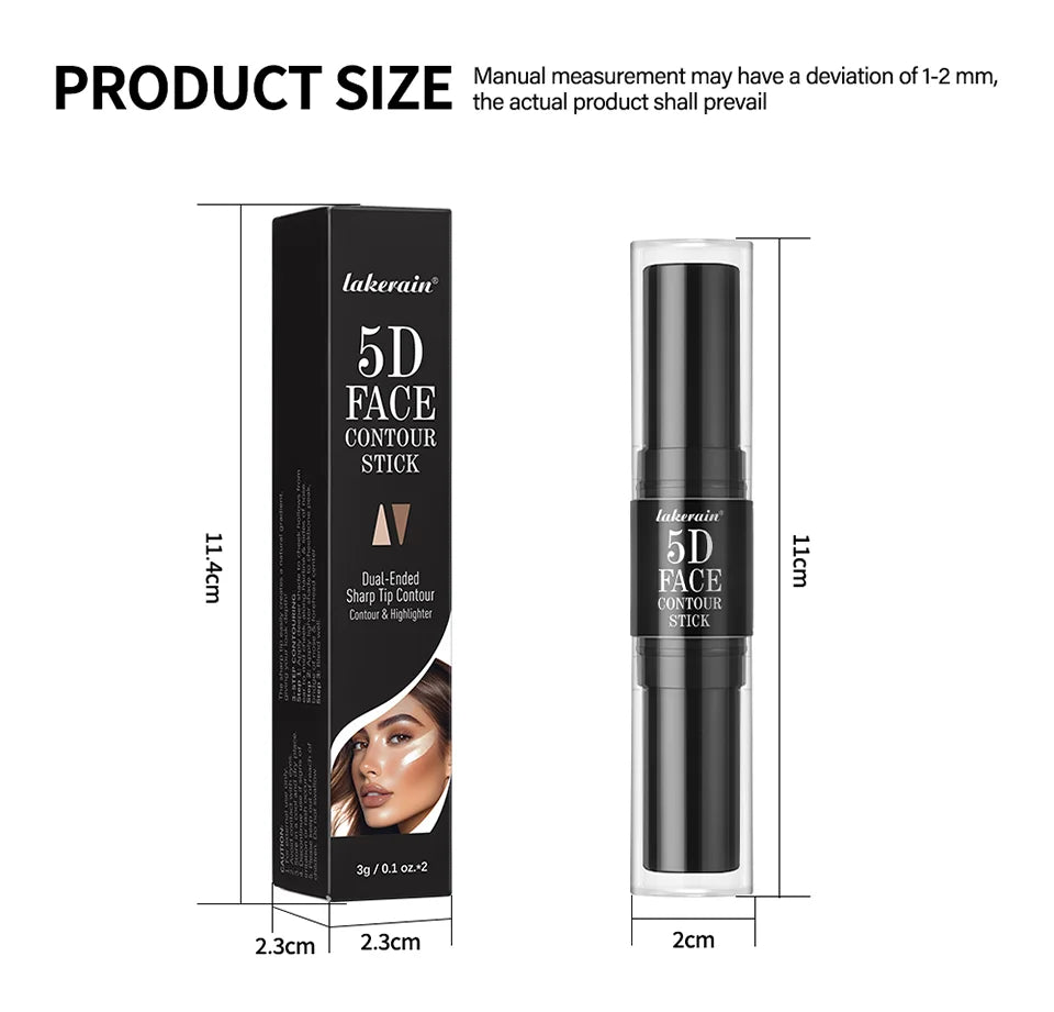 Dual Ended Contour Stick Bronzer and Highlighter Makeup Pen - 14