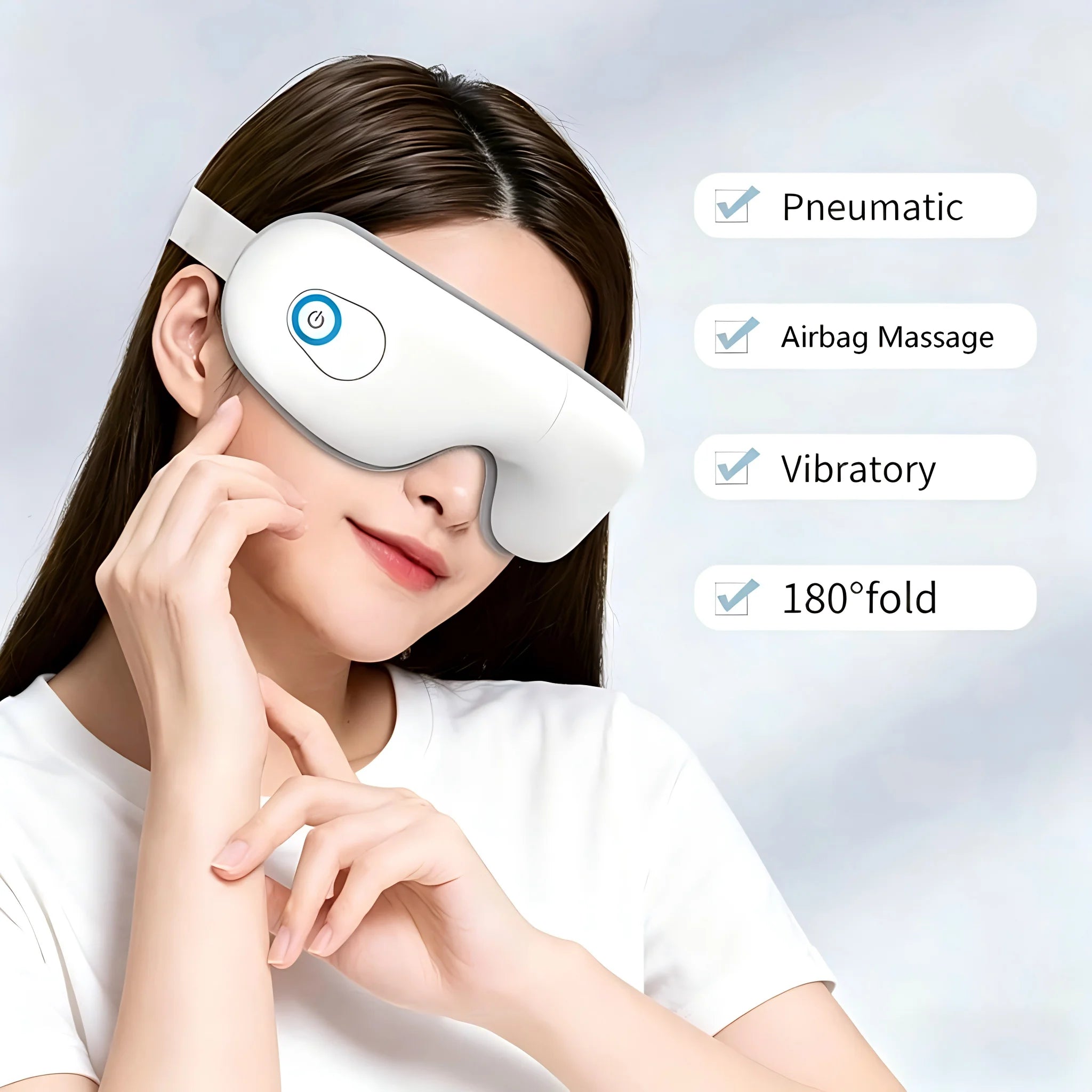 Eye Massager with Heat and Vibration Rechargeable Eye Relaxation Mask - 7