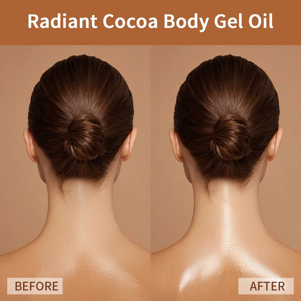 Cocoa Body Oil Gel Hydrating Moisturizer for Glowing Skin