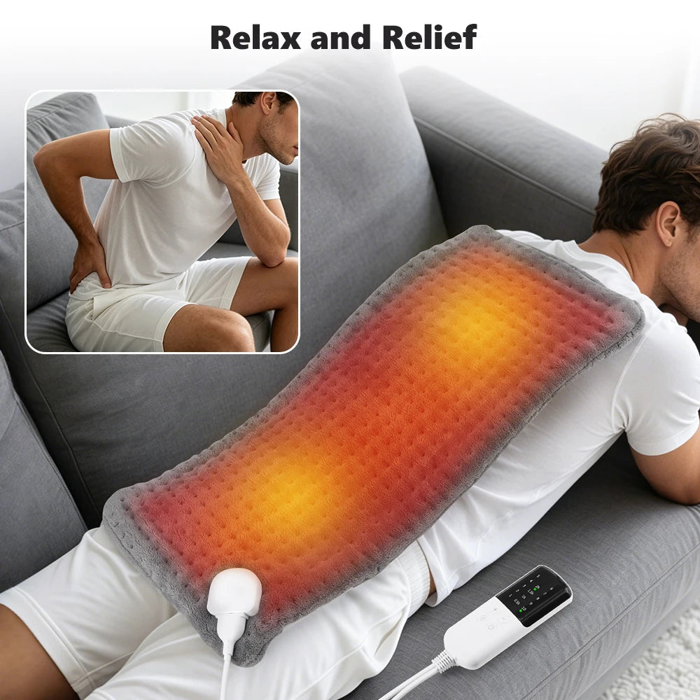 Electric Heating Pad and Thermal Warming Mat for Back Pain Relief - 11