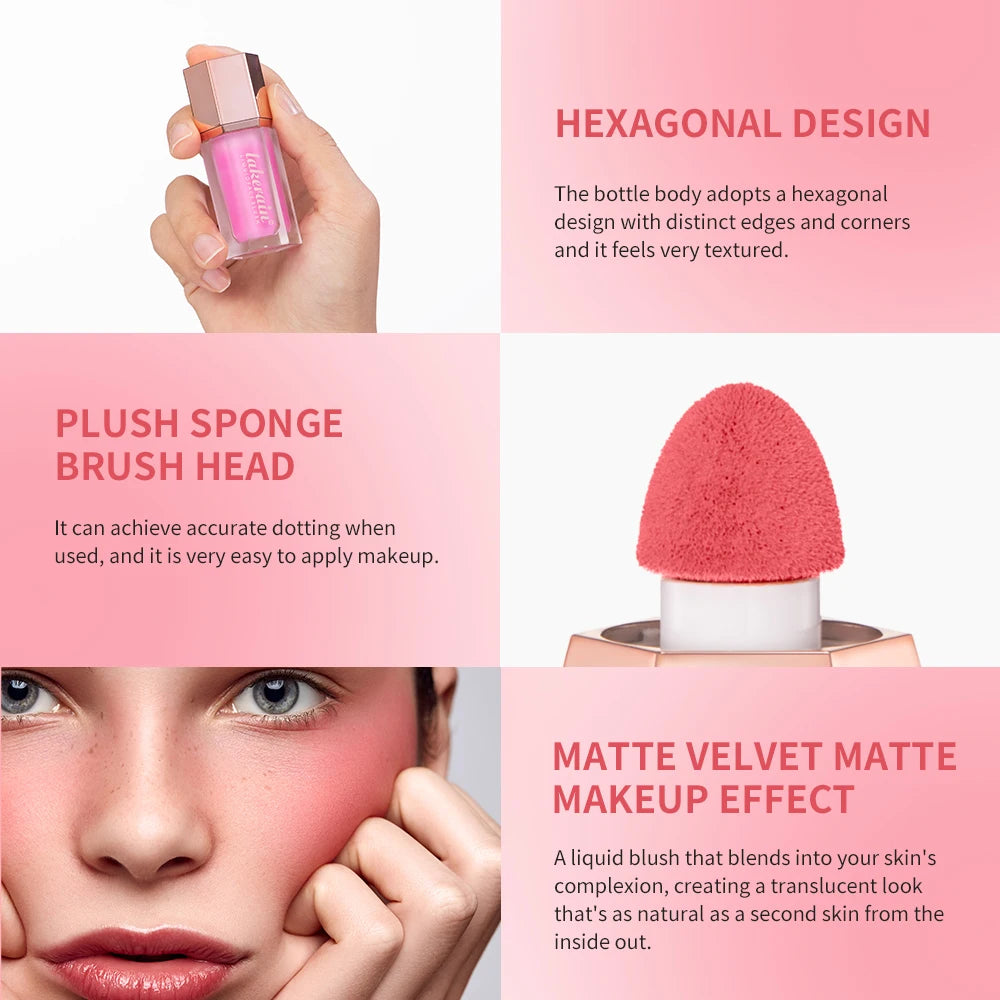 Liquid Blush Face Cheek Tint Long Lasting Matte Makeup