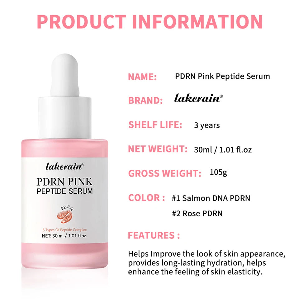 PDRN Pink Peptide Serum and Collagen Balm Set Facial Skin Care