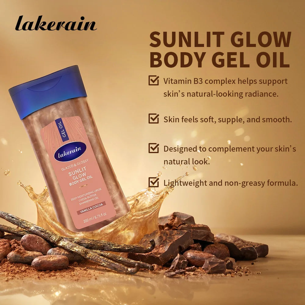 Radiant Body Gel Oil Hydrating Shimmer Moisturizing Skin Care Treatment - 3