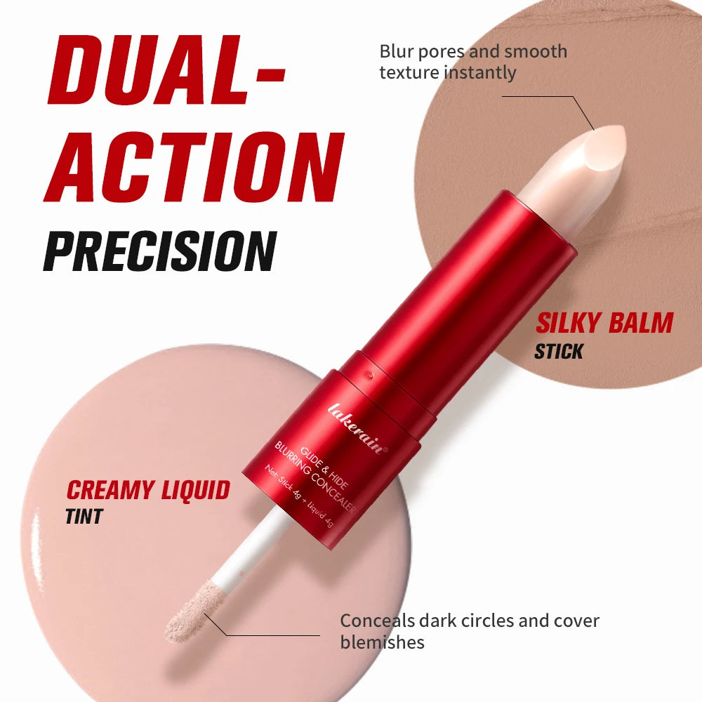 2 in 1 Blurring Concealer and Full Coverage Foundation Makeup