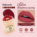 Strawberry Cake Lip Mud Matte Velvet Long Lasting Lipstick