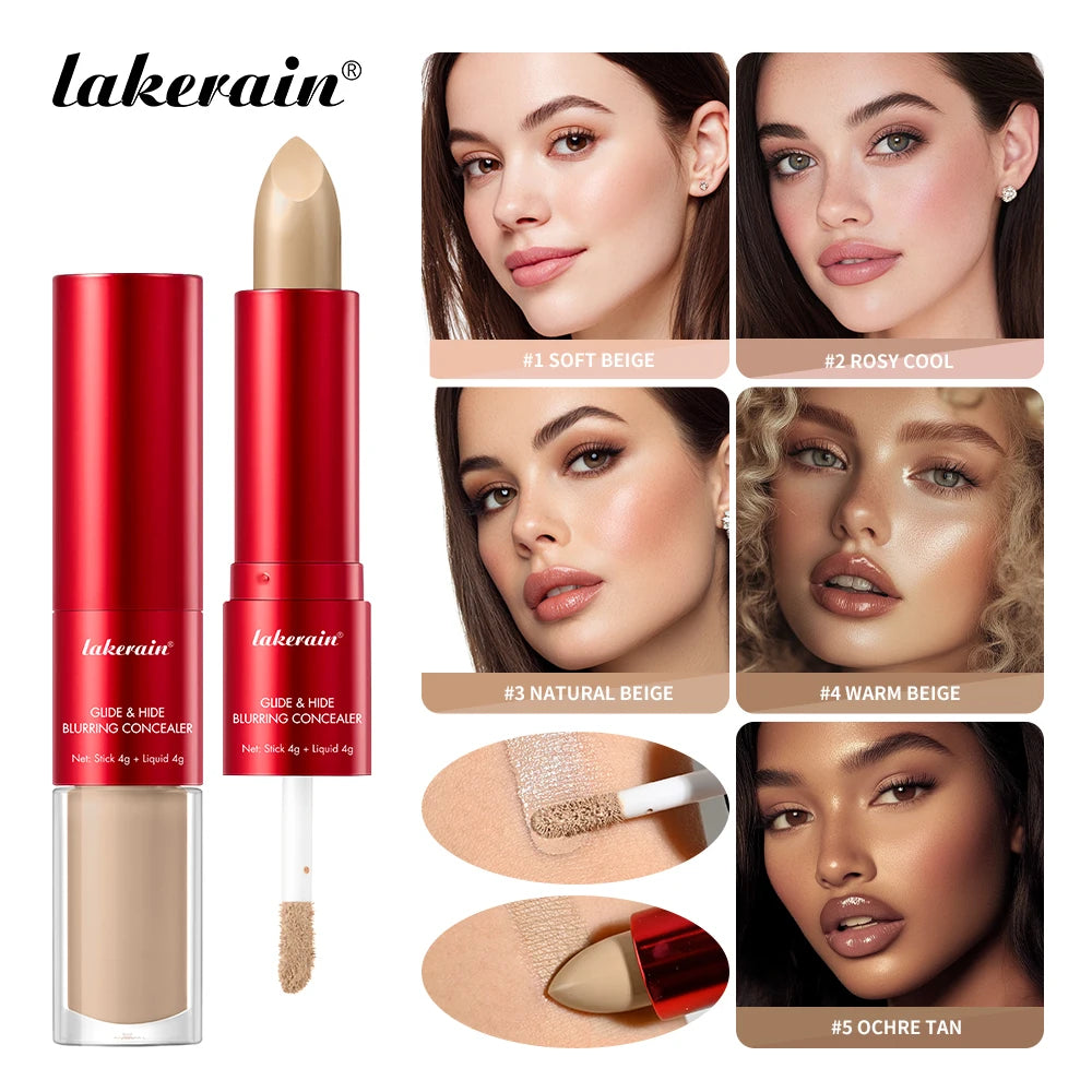 2 in 1 Blurring Concealer and Full Coverage Foundation Makeup