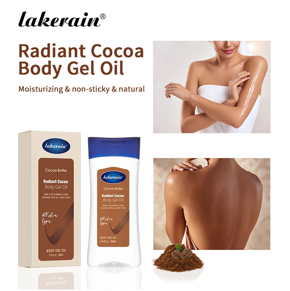Cocoa Body Oil Gel Hydrating Moisturizer for Glowing Skin - 7
