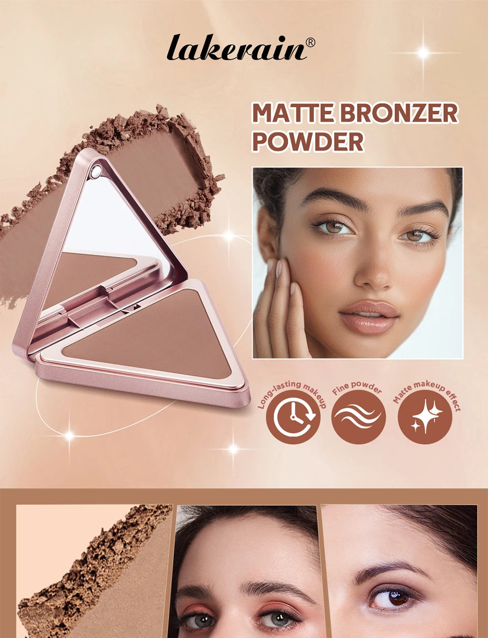Matte Bronzer Powder Face Contouring Makeup - 7