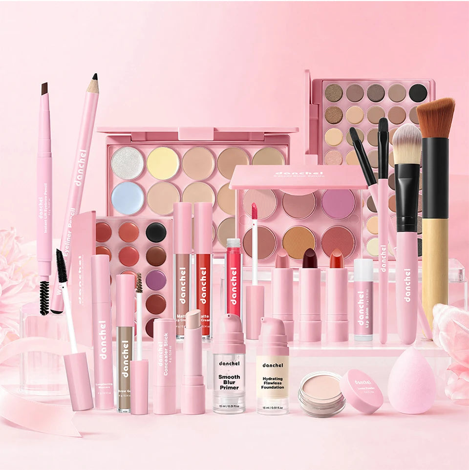 All in One Makeup Kit Professional Cosmetic Set for Face and Eyes - 20