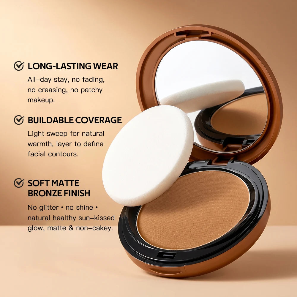 Matte Bronze Pressed Powder Contour and Setting Face Powder