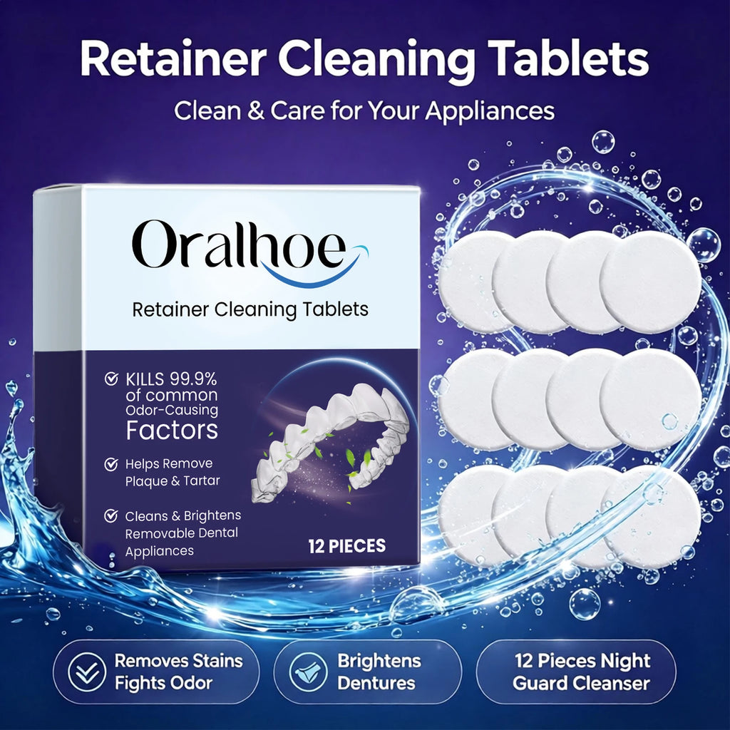 Denture Cleaning Tablets Effervescent Retainer and Mouth Guard Cleaner