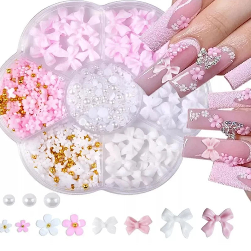 3D Nail Art Charms and Decoration Set Mixed Resin Accessories