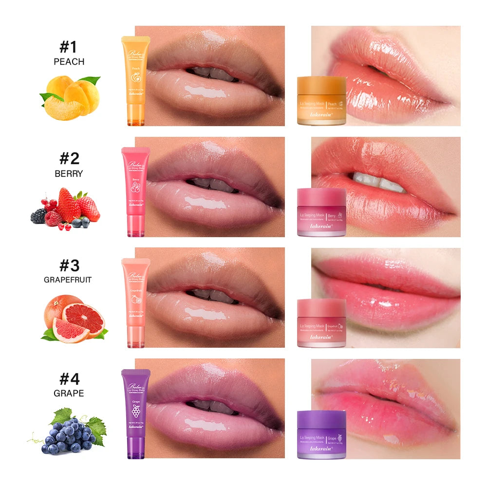 Lip Balm and Sleeping Mask Set Moisturizing Lip Care Treatment - 2