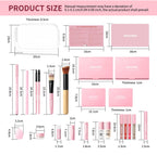 All in One Makeup Kit Professional Cosmetic Set for Face and Eyes