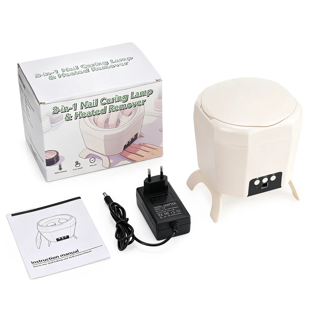 2 in 1 Nail Dryer and Electric Gel Polish Remover Manicure Bowl - 18