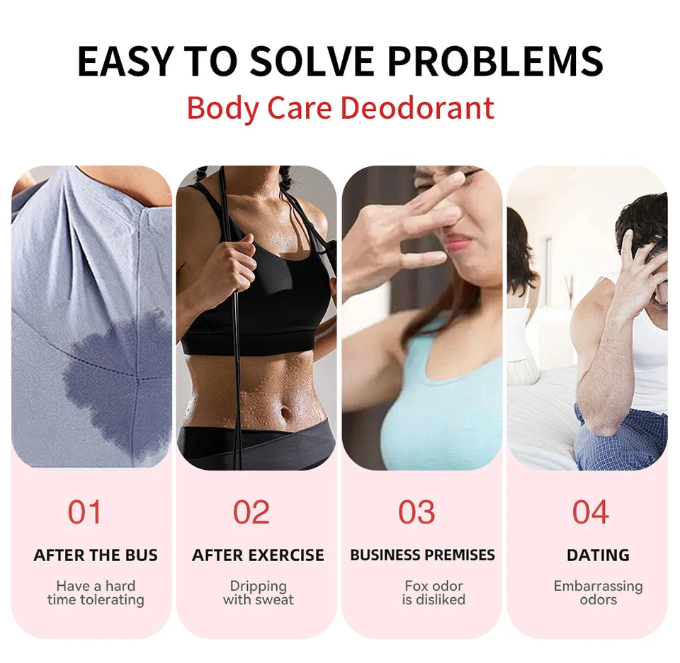 All Over Body Deodorant Stick Long Lasting Odor Control Balm