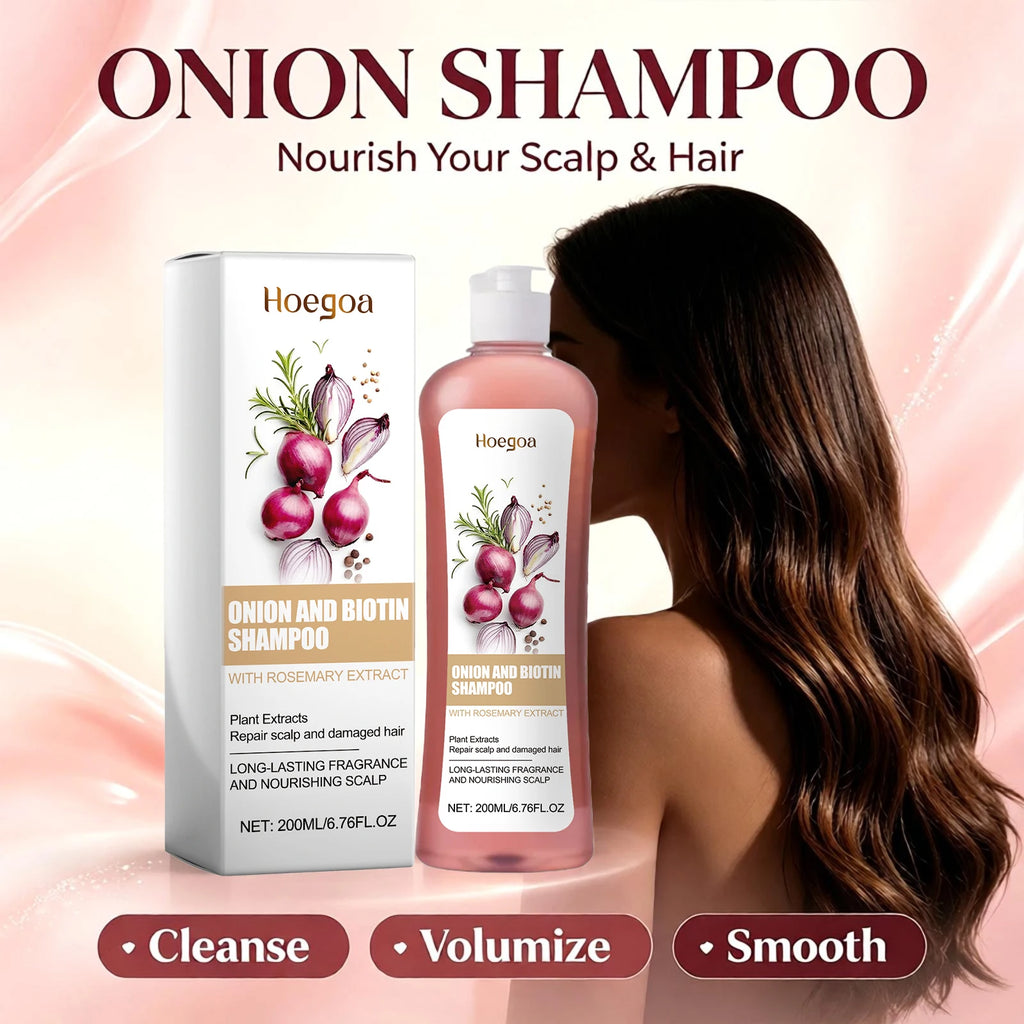 Onion and Biotin Shampoo Hair Repair and Growth Cleanser