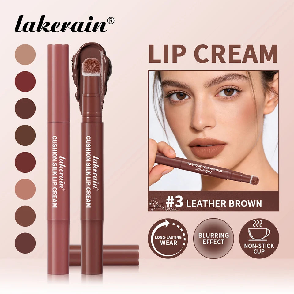 2 in 1 Air Cushion Lip Cream and Blush Waterproof Matte Lip Tint - 7