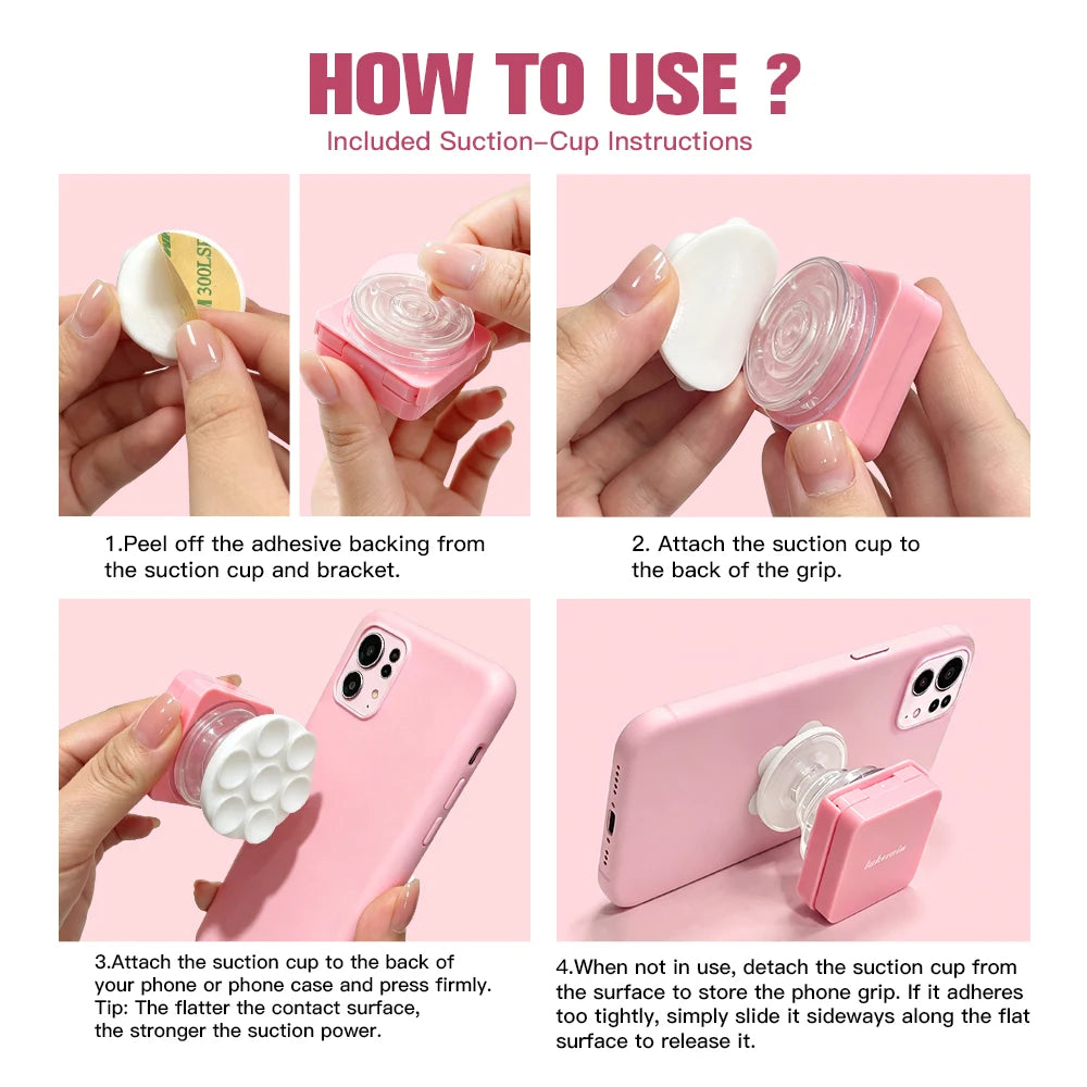 Pressed Setting Powder and Phone Grip Makeup Compact
