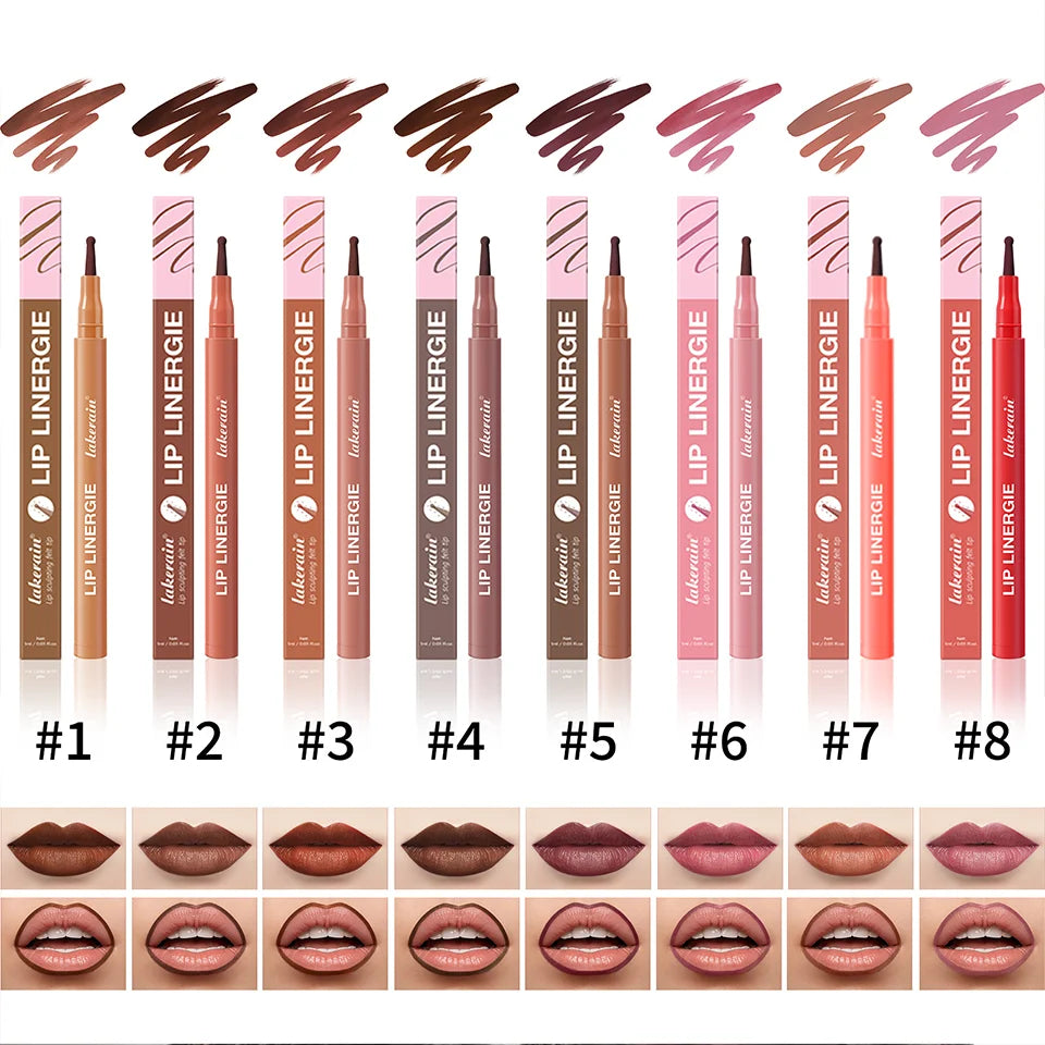 Waterproof Lip Liner Pencil Felt Tip Lip Stain Pen