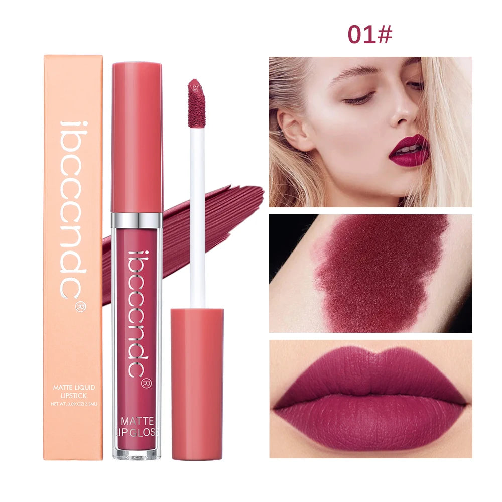 Matte Liquid Lipstick Long Lasting Waterproof Lip Glaze