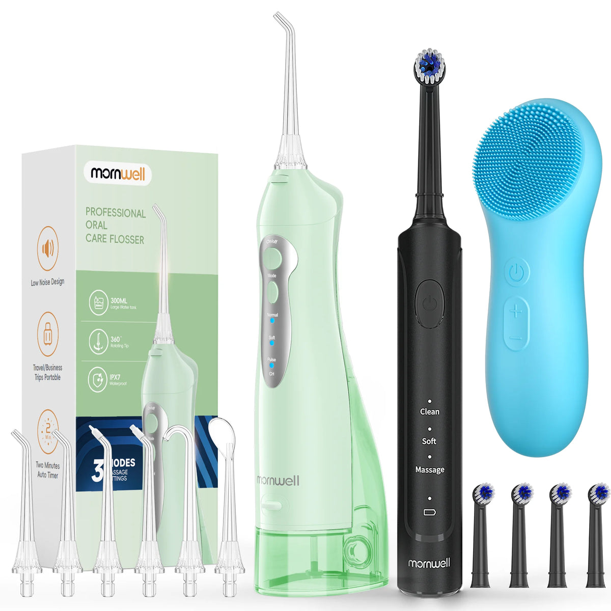 3 in 1 Oral Care Kit Water Flosser and Electric Toothbrush Set