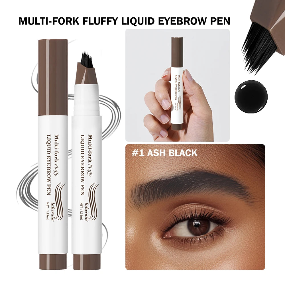 Liquid Eyebrow Pencil Multi Fork Tattoo Pen for Natural Brows - 25