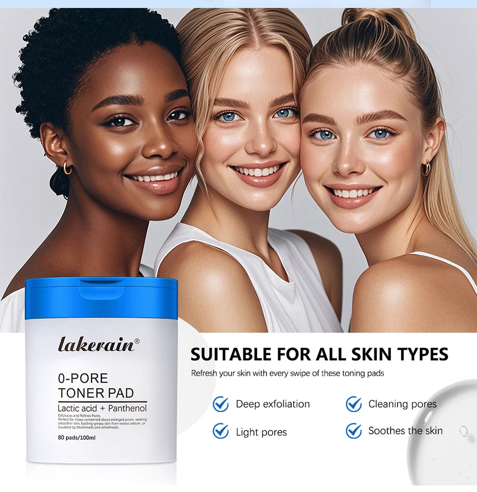 Pore Refining Toner Pad and Peptide Serum Facial Skin Care Kit