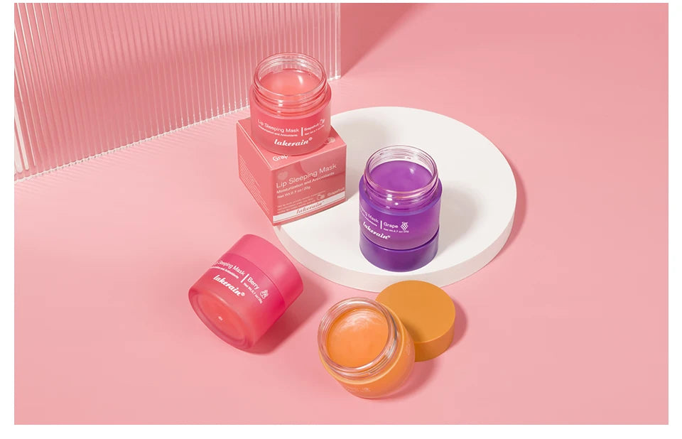 Lip Balm and Sleeping Mask Set Moisturizing Lip Care Treatment - 17