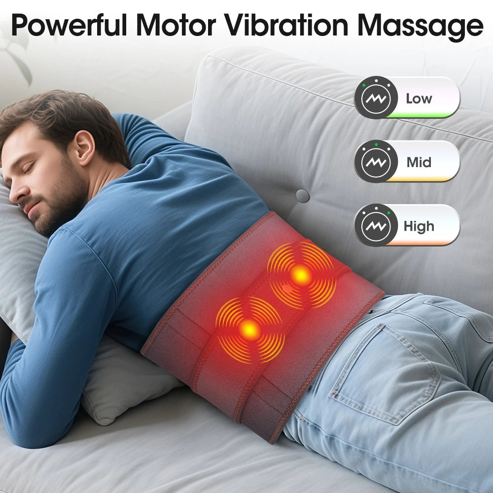 Heated Waist Massager and Back Vibration Belt