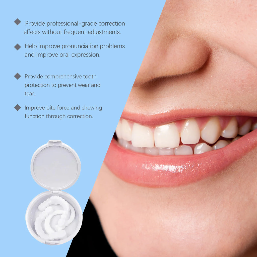 Adjustable Snap on Dentures Temporary Smile Veneer Teeth Whitening