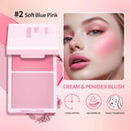2 in 1 Cream and Powder Blush Face Blusher Makeup Palette